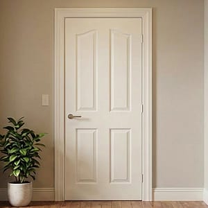 Mayfair 4 Panel Moulded White Door - Lifestyle Shot
