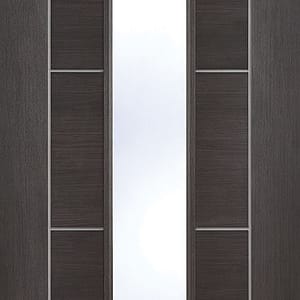 Dark Grey Laminated Vancouver Glazed Door