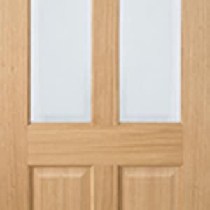 Oak Richmond Glazed 2 Light Pre-Finished Door