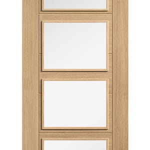 Oak Carini Glazed 4 Light Door