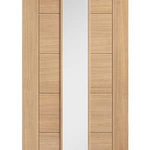 Oak Carini Long Light Glazed Pre-finished Door