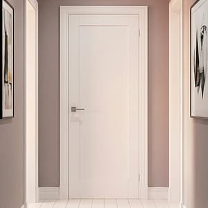 White Pattern 10 One Panel Door