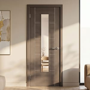Medium Grey Laminated Vancouver Glazed Door
