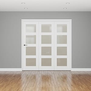 Affinity White Primed 4 Light Frosted 1674mm