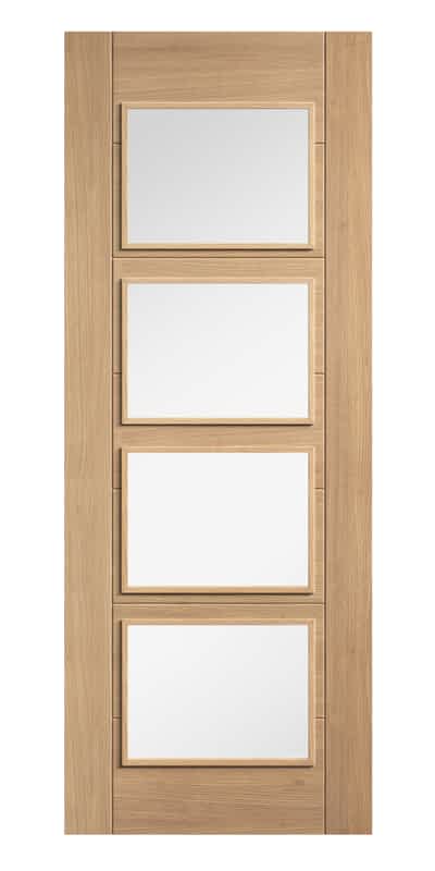 Oak Carini Glazed 4 Light Door