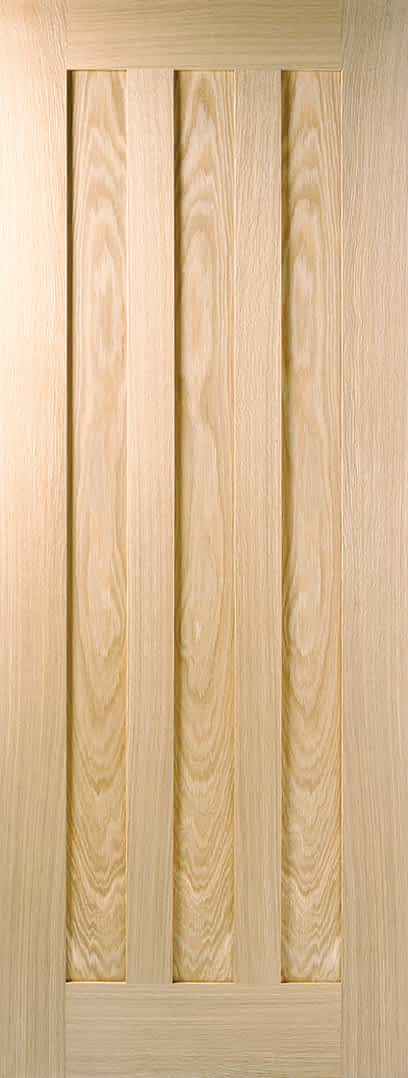 Oak Idaho 3 Panel Pre-Finished Door