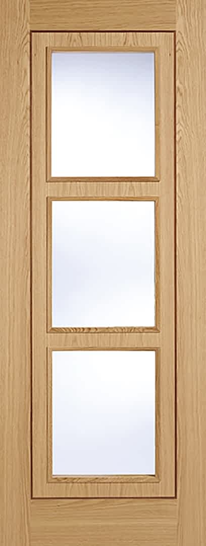 Oak Inlay 3 Light Door