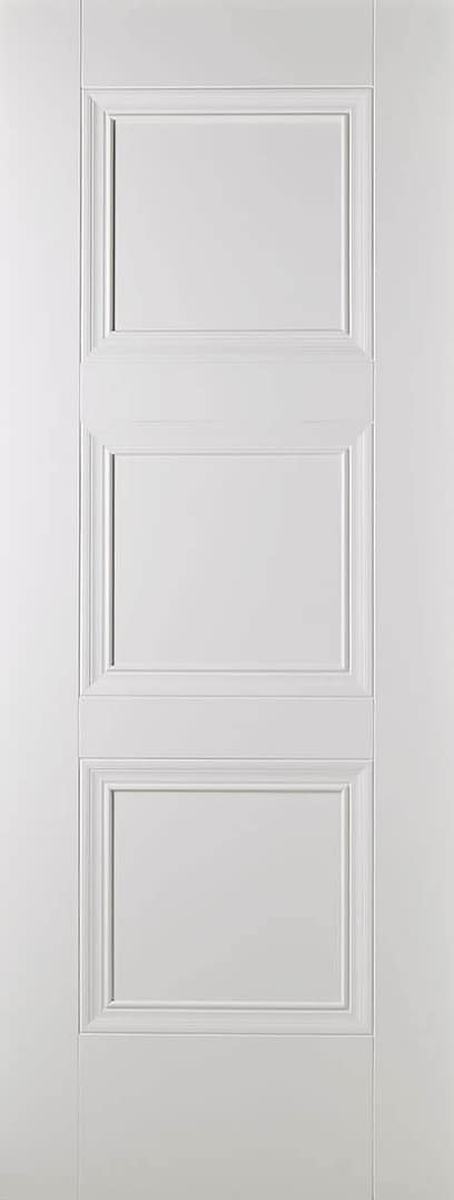 White Amsterdam 3 Panel Door White Amsterdam 3 Panel Door