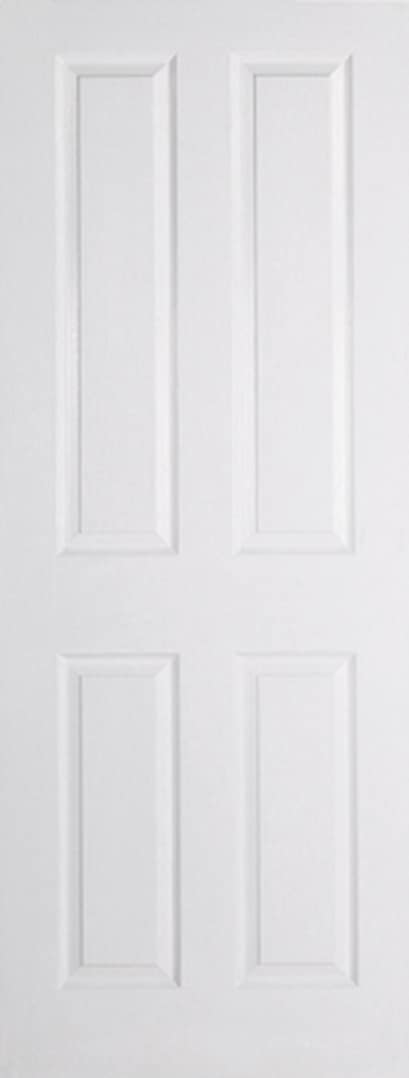 White Moulded Textured 4 Panel Door White Moulded Textured 4 Panel Door