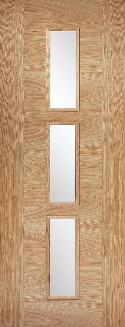 Oak Sofia Glazed 3 Light Door