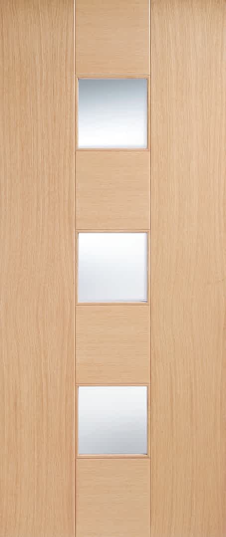 Oak Catalonia Glazed 3 Light Door