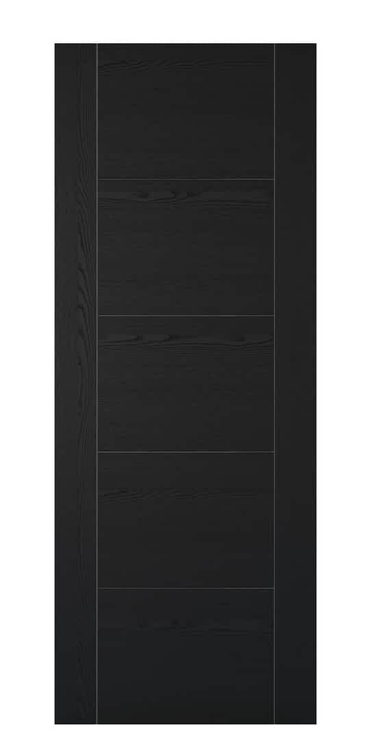 Black Ash Laminated Vancouver 5 Panel Door