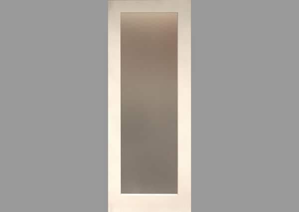 Shaker Frosted 1 Light White Primed Door Shaker Frosted 1 Light White Primed Door