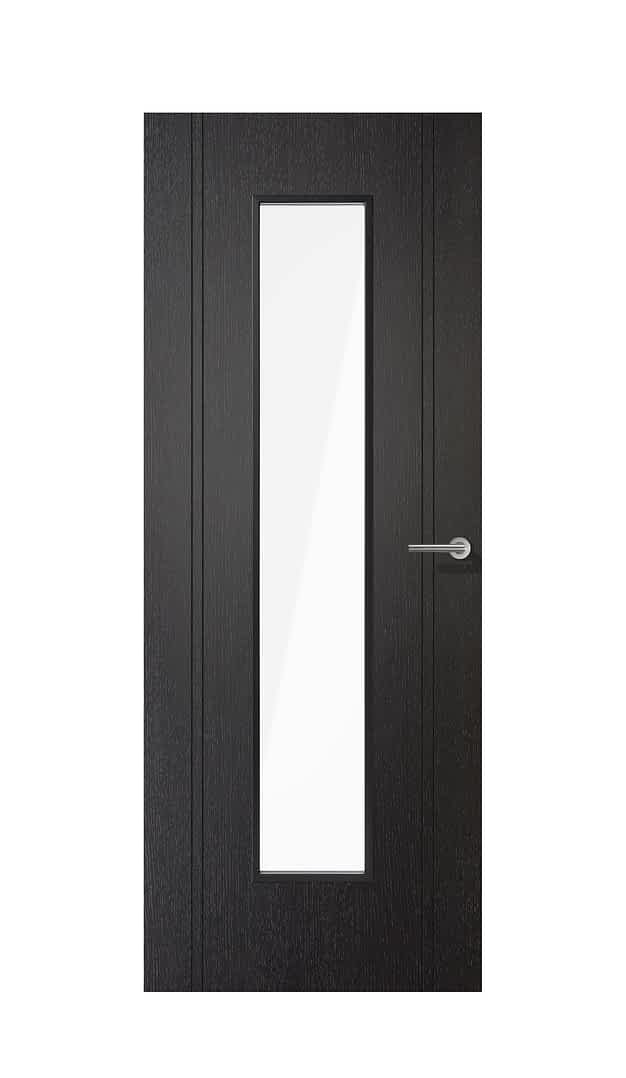 Black Laminate Monaco Glazed Door
