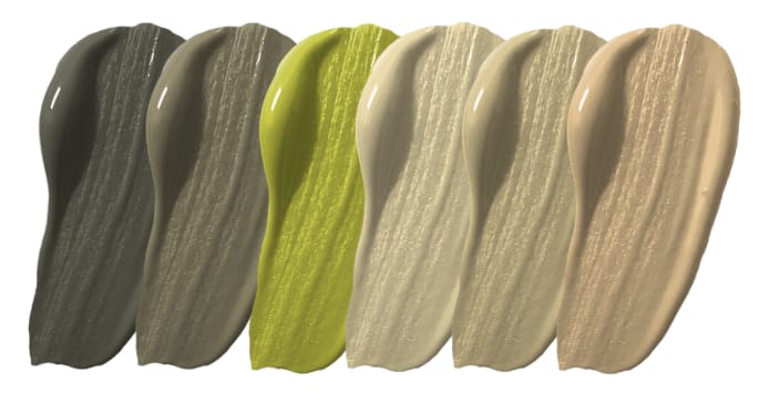 Colours to avoid yellow and murky green