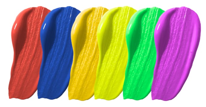 Colours to avoid Bright and Neon