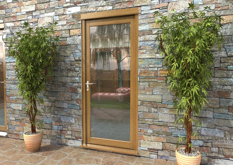 33" Aspect Oak Fully Finished Single Door - External Shot