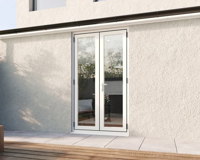 1200mm Revere White French - Closed