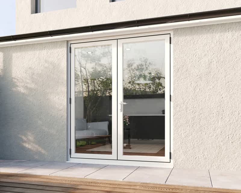 1800mm Revere White French - Closed