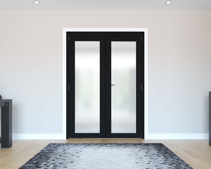 Vision Heritage 1 Light Frosted Internal French - Closed Shot