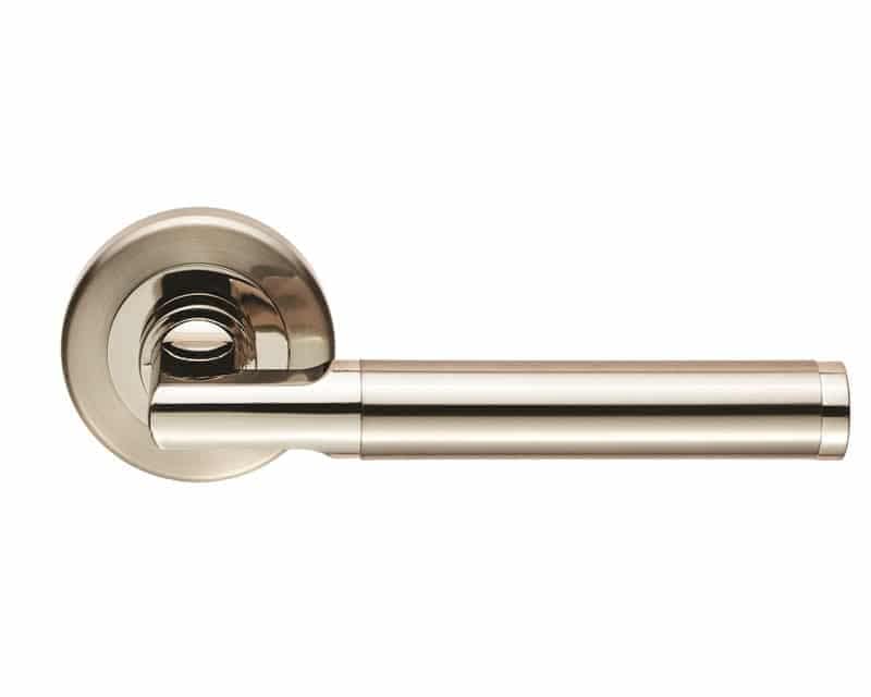 Polished and Satin Nickel internal door handle