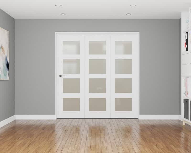 Affinity White Primed 4 Light Frosted 1674mm