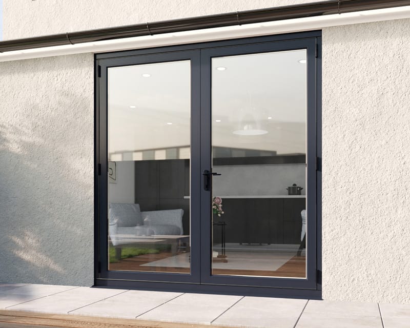 2000mm Revere Grey French - Closed