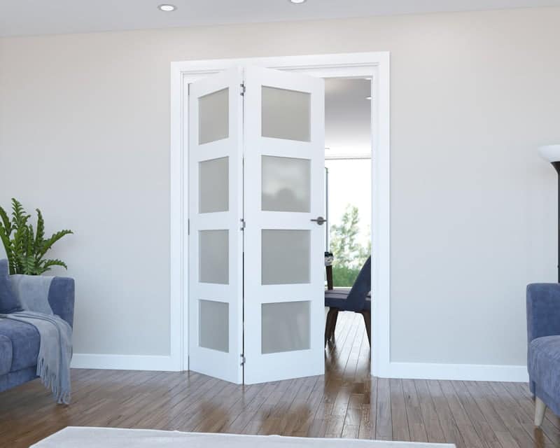 Vision White Primed 4 Light Frosted 1673mm