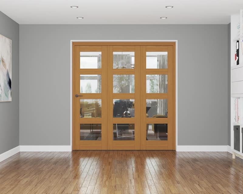 Affinity Fully Finished Oak 4 Light 1140mm