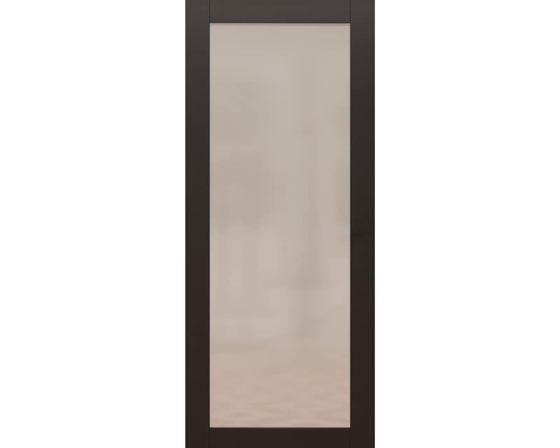 Heritage 1 Light Frosted Black Door