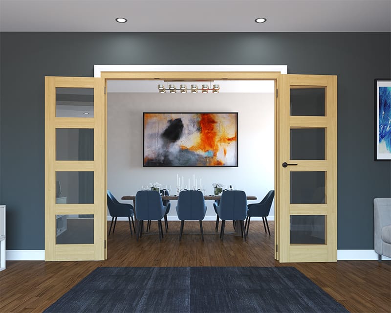 Calibre Unfinished Oak 4 Light 1682mm