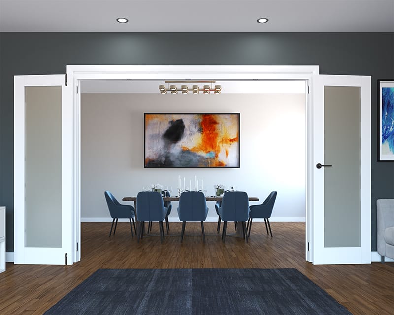 Calibre White Primed Frosted 2216mm