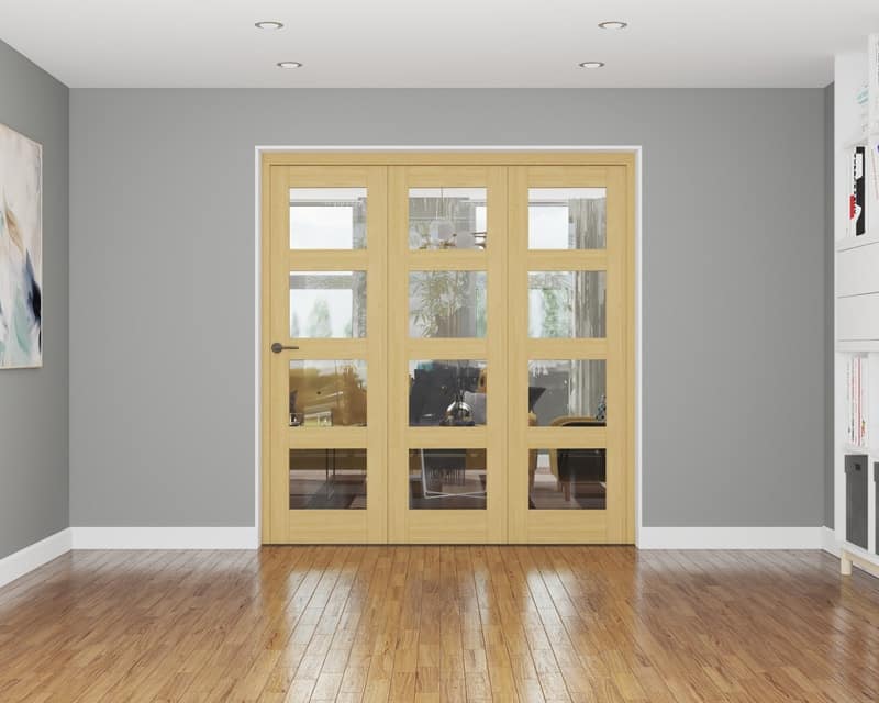 Repute Unfinished Oak 4 Light 1674mm