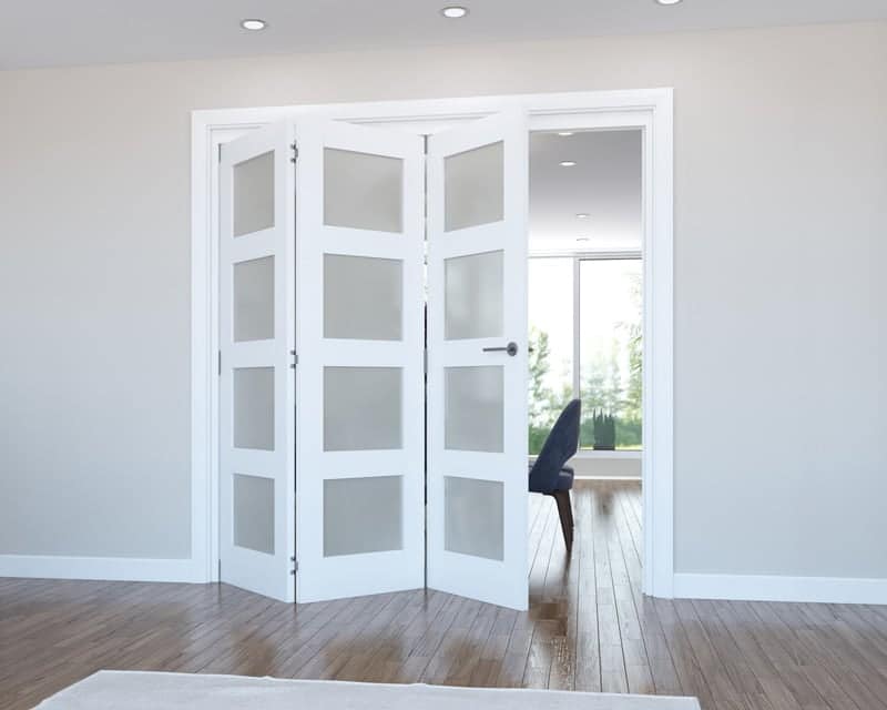 Vision White Primed 4 Light Frosted 1673mm