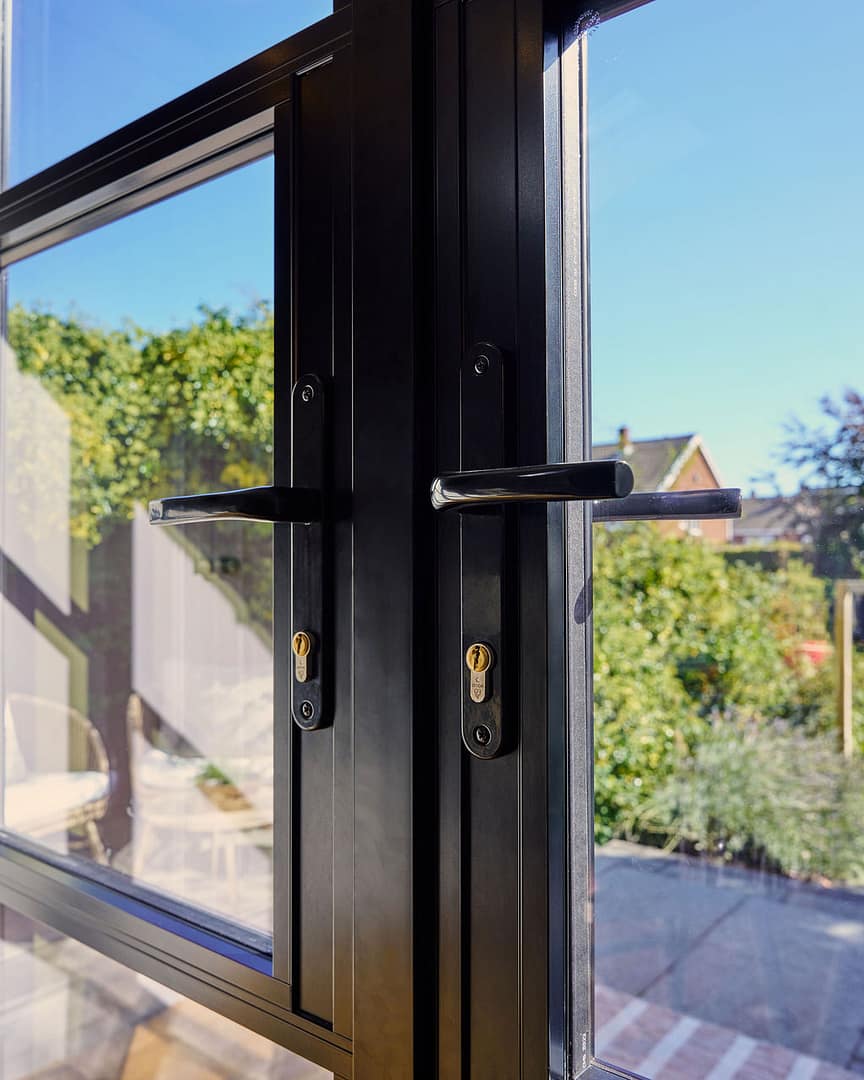 Black Heritage French Doors 1800mm