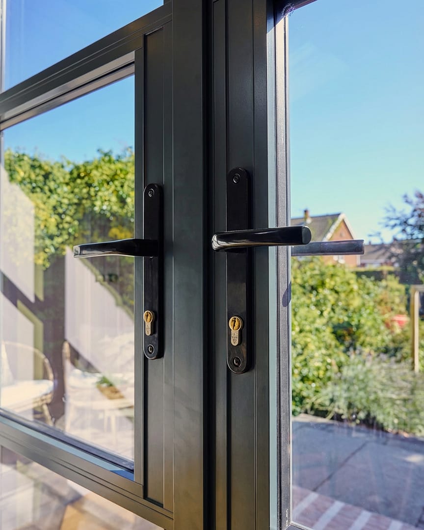 Grey Heritage French Doors 2000mm