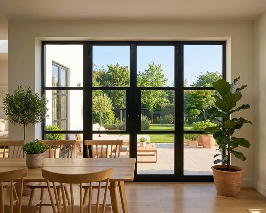 Black Heritage French Doors 2700mm