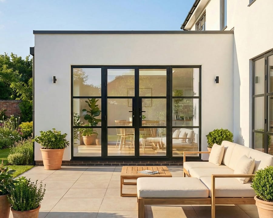 Black Heritage French Doors 3000mm