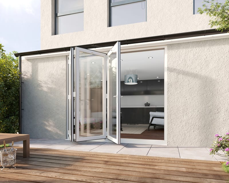 White Bifold Doors