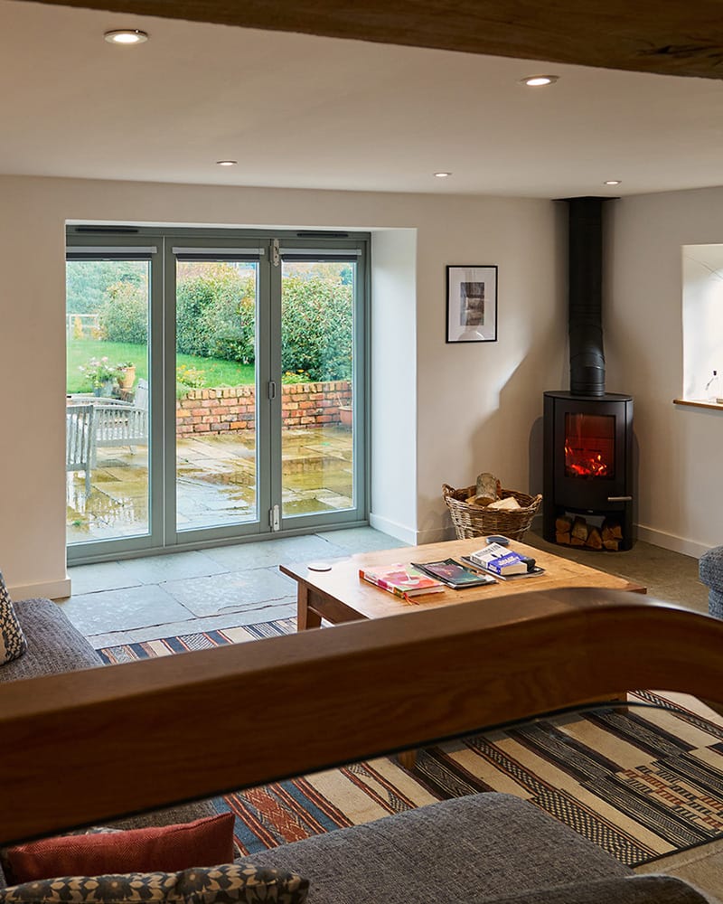 External bifold doors