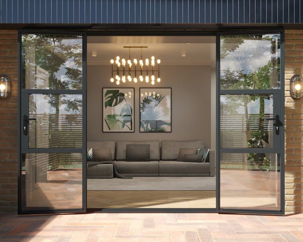 Grey Heritage French Doors 3000mm Grey Heritage French Doors 3000mm