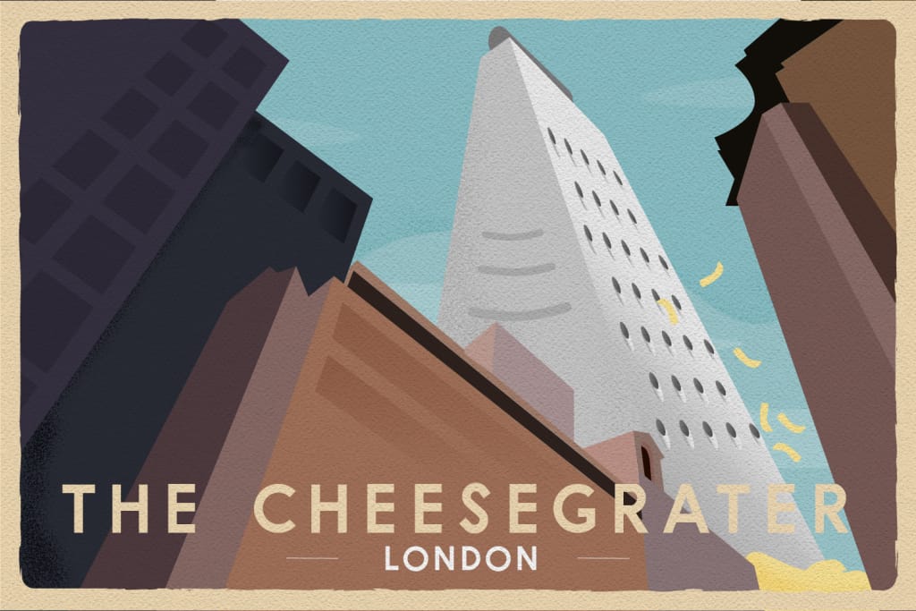 the cheesegrater london illustrated
