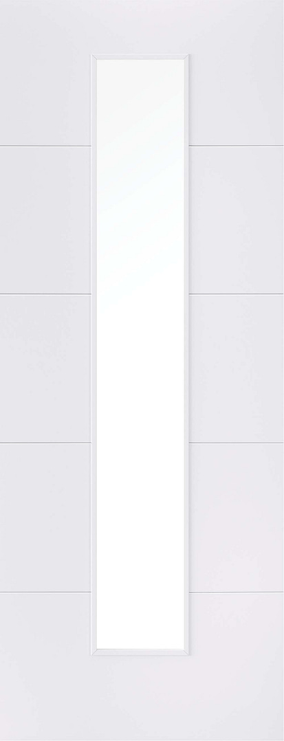 White Primed Santandor Glazed 1 Light Door