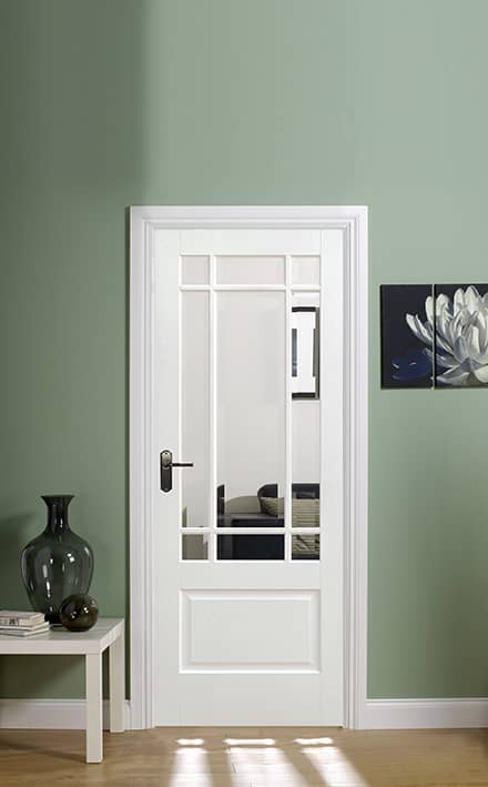 White Downham Glazed 9 Light Door