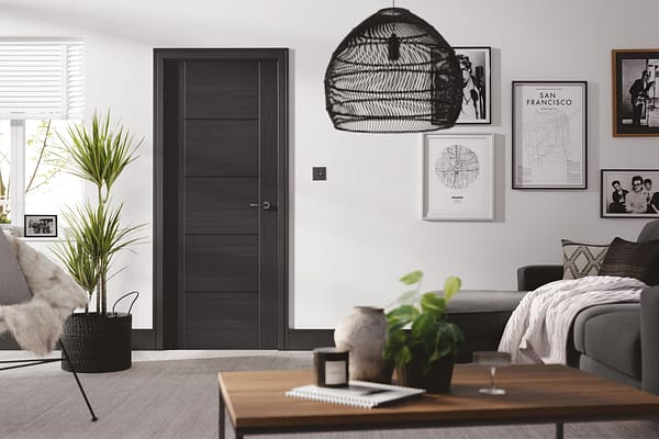 Charcoal Black Vancouver 5 Panel Door