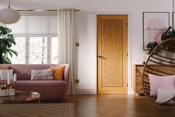 Oak Inlay 1 Panel Door