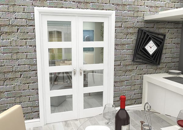 Vision White Primed 4 Light French 1226mm