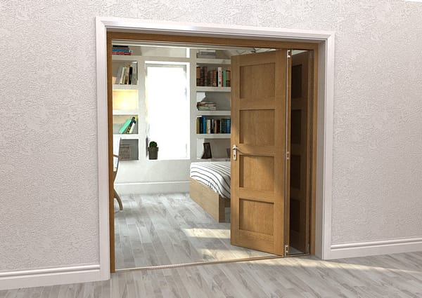 Repute Mirrored Oak 4 Light 1794mm