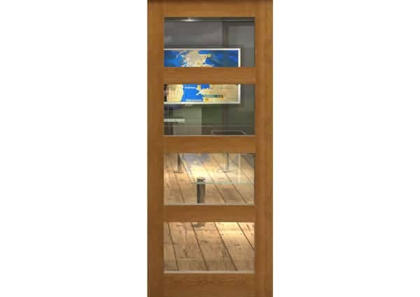 Prefinished Oak Glazed Shaker 4 Light Door