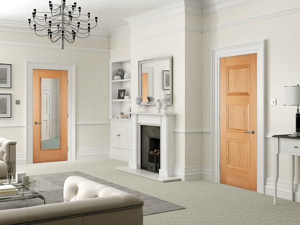 Oak Amsterdam 3 Panel Door